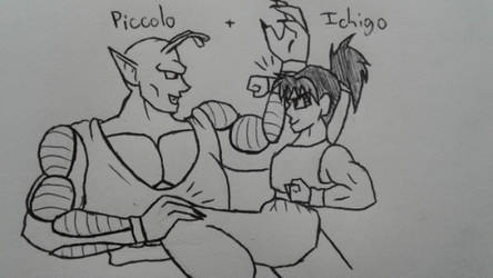 OCxCanon: Piccolo and Ichigo