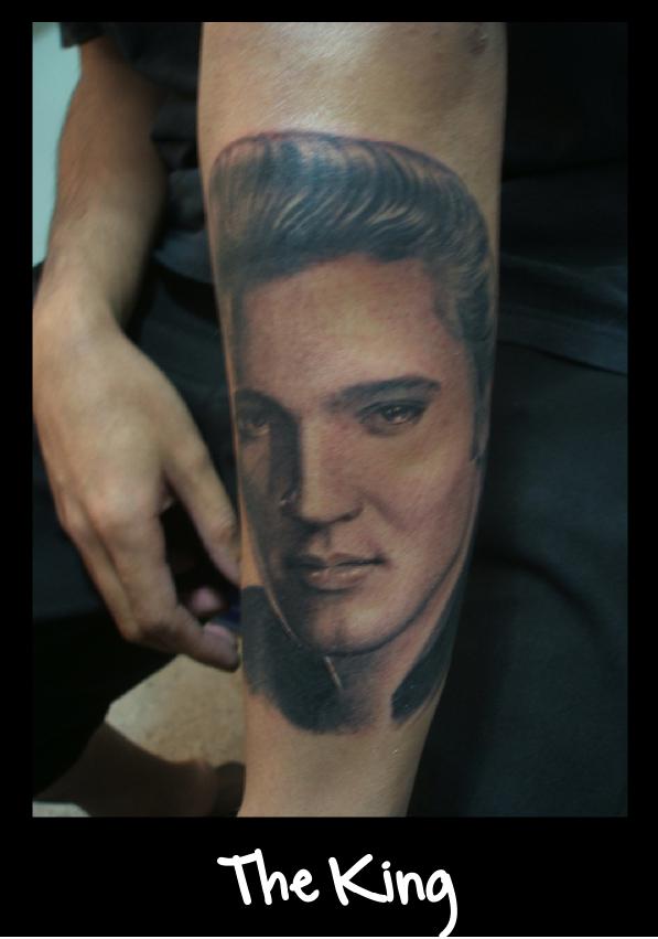 Elvis Presley Portrait Tattoo