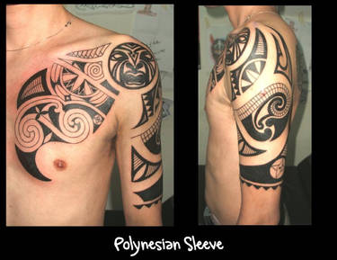 Polynesian Sleeve Tattoo