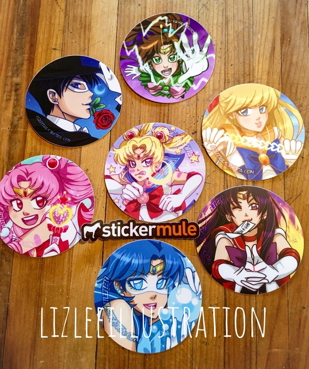 Senshi Stickers!