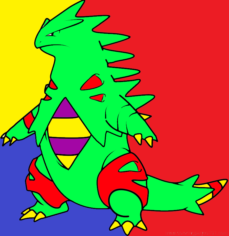 10 Tyranitar Pokémon Coloring Pages for Unleashing Your Inner Artist