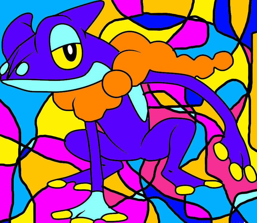 FrogadierPokemoncoloringpage by Mastercolor1234 on DeviantArt