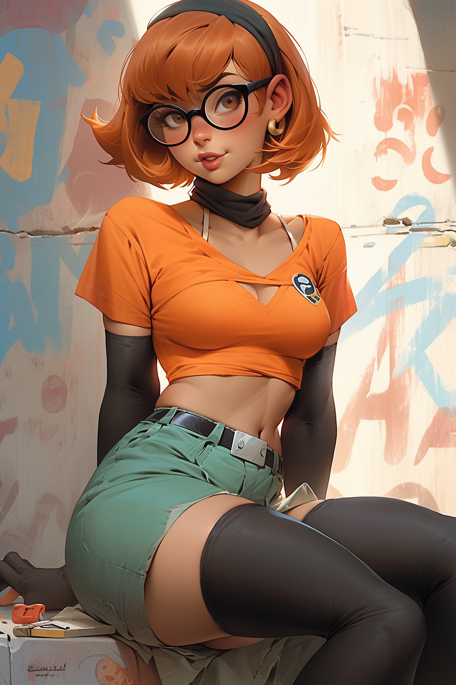 velma scooby doo Neonx-Art - Illustrations ART street