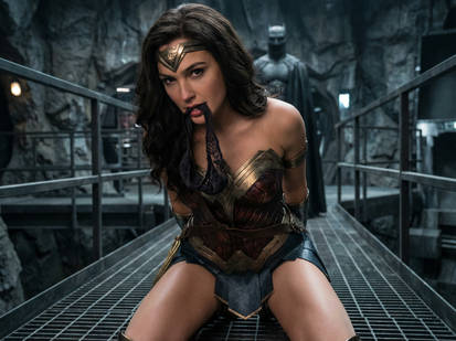 Wonder Woman in peril