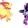 Daydream Shimmer vs Midnight Sparkle: Pony Version