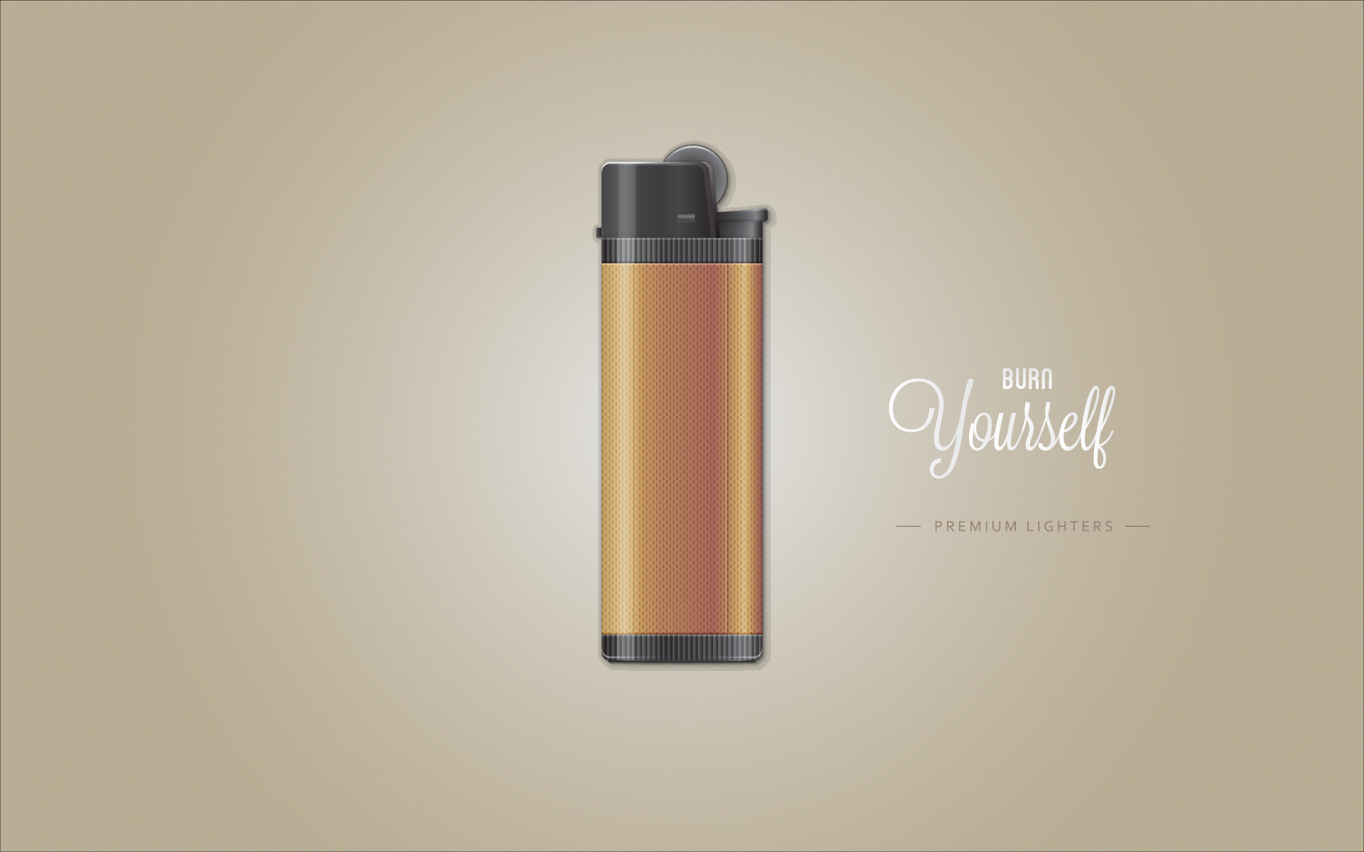 Detailed Lighter Illustration