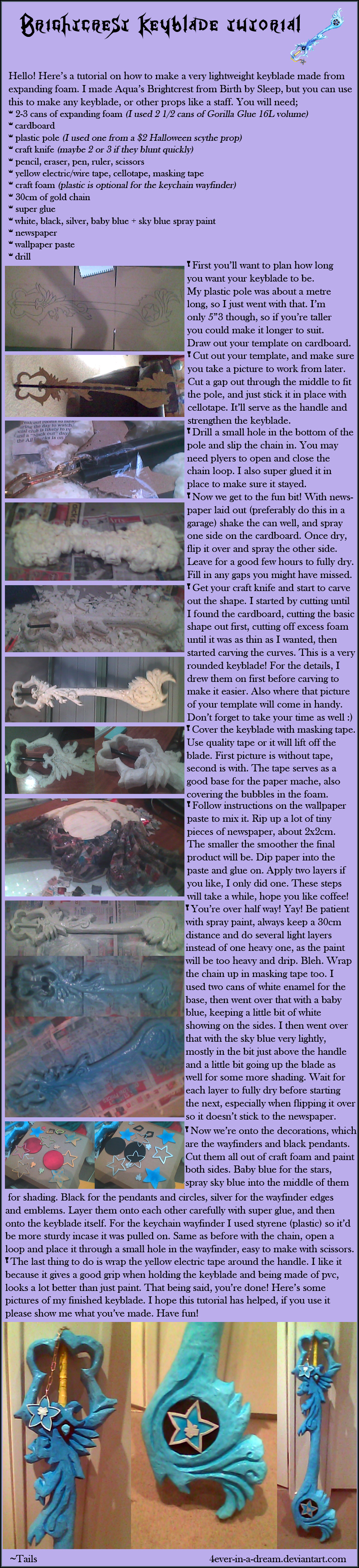 Brightcrest keyblade Tutorial by Fairie-Tails