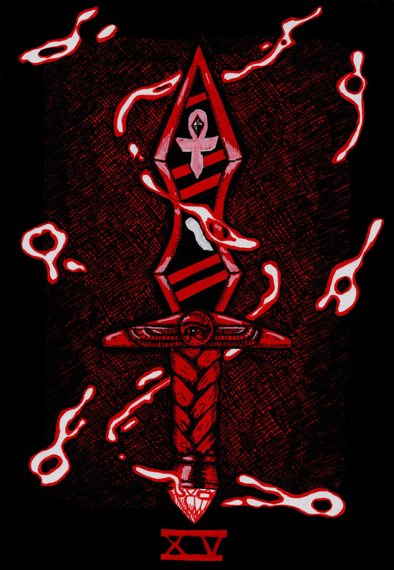 Inktober 2023 - 15 - Dagger by Whitesekhmet on DeviantArt