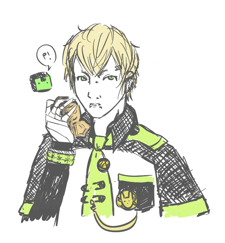 noiz eating a taiyaki for no reason whatsoever