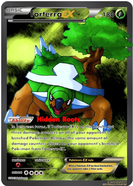torterra ex pokemon card Ultra - - Forces Temporelles Level Up Custom Sinnoh Starter EX Cards: