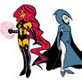 Starfire and Raven