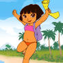 Dora the Explorer at the Beach!
