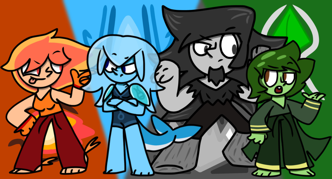 Updated Elemental OC by RandomRedEngine on DeviantArt