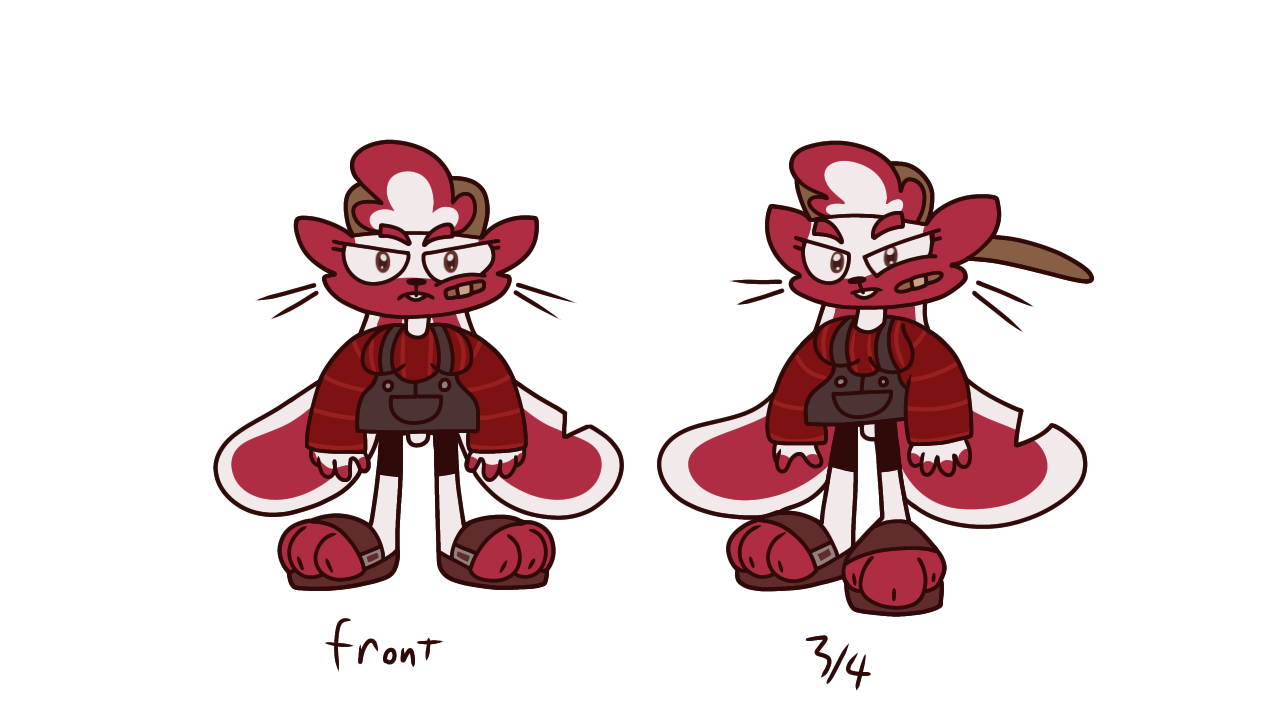 Jenny the Rabbit model sheet (1/2) by RandomRedEngine on DeviantArt