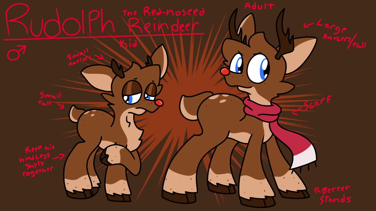 Be More Like Rudolph Rudolph the Red-nosed Reindeer AU by RandomRedEngine on DeviantArt
