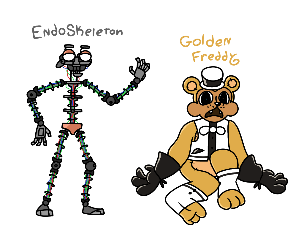 Classic animatronics FNaF 3 by FoxyLISOfficial on DeviantArt