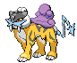 Raikou Black-White Sprite by Midnight-Zaffer
