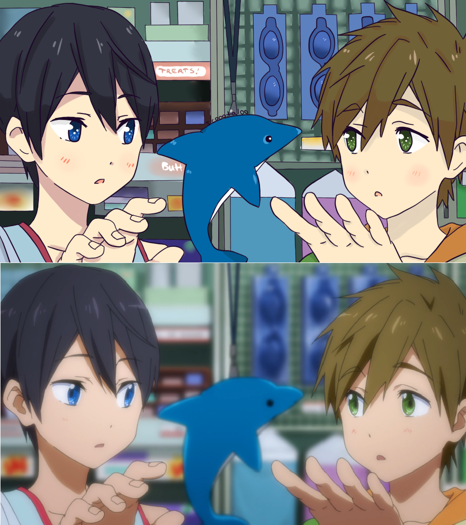 MakoHaru Screencap Redraw by clarrah on DeviantArt