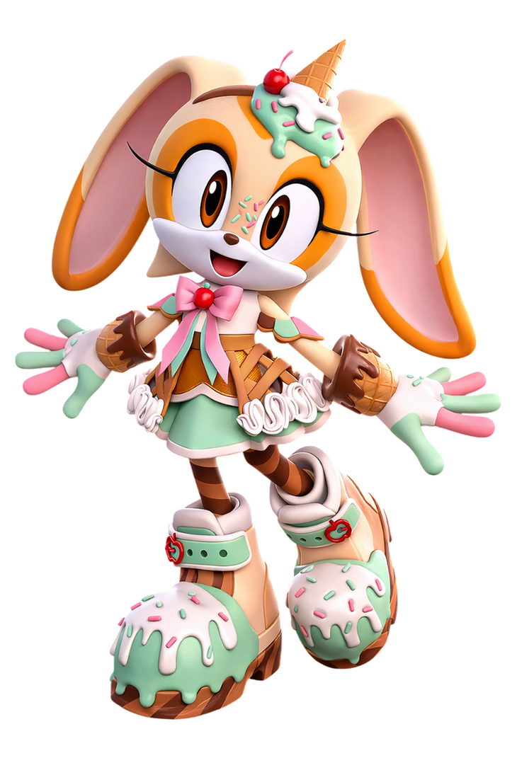 Cream The Rabbit Model Reference Ice Cream the Rabbit Render | SFSB by AmyRoseQueen on DeviantArt