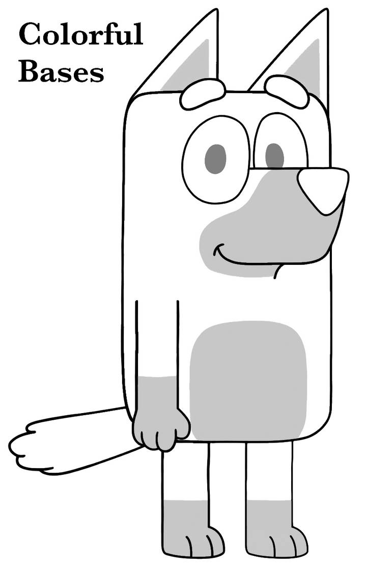 Bluey Base 5 Bandit by ColorfulRainbowRose on DeviantArt