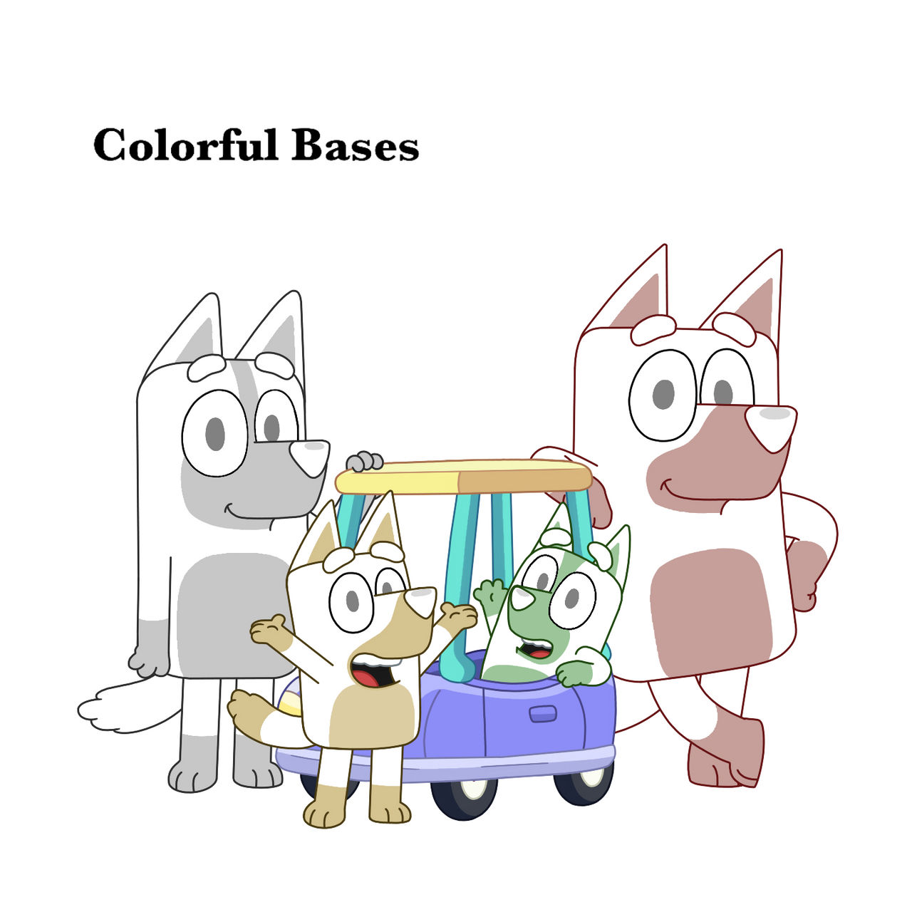 Bluey Base 16 by ColorfulRainbowRose on DeviantArt