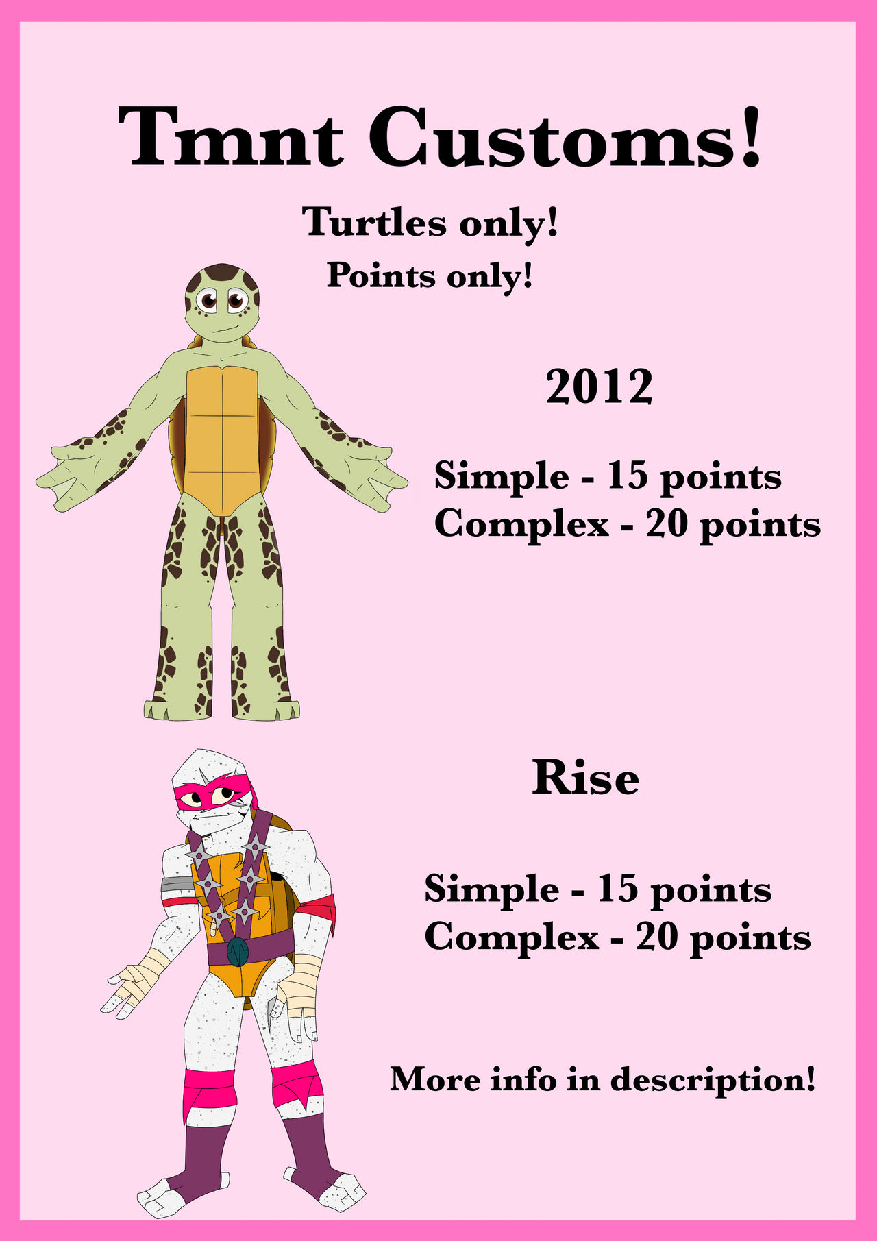 Custom Tmnt Pc Tmnt Customs (Open!) by ColorfulRainbowRose on DeviantArt