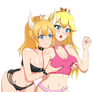 Bowsette and Peach