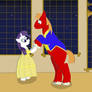 Big Mac and Rarity as Beauty and the Beast :)