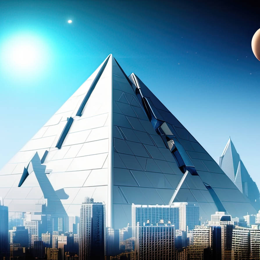 Futuristic pyramids and city - generative ai by mmart23d on DeviantArt