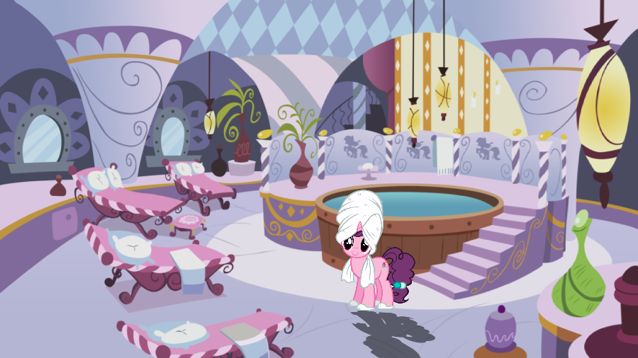 Sugar Bella at Ponyville Hot Springs