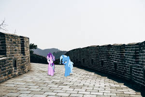 Entering the Great Wall of China