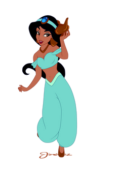Jasmine with the lamp
