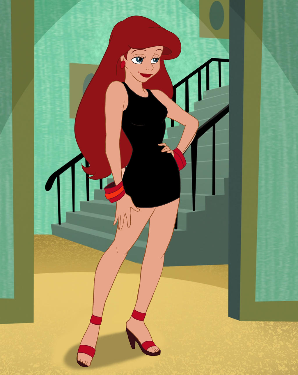 Ariel as Kim Posible COMMISSION by ArterribleKumi on DeviantArt