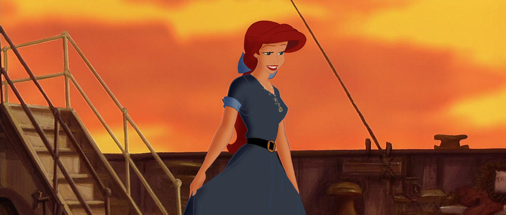 Ariel as Anastasia by ArterribleKumi on DeviantArt