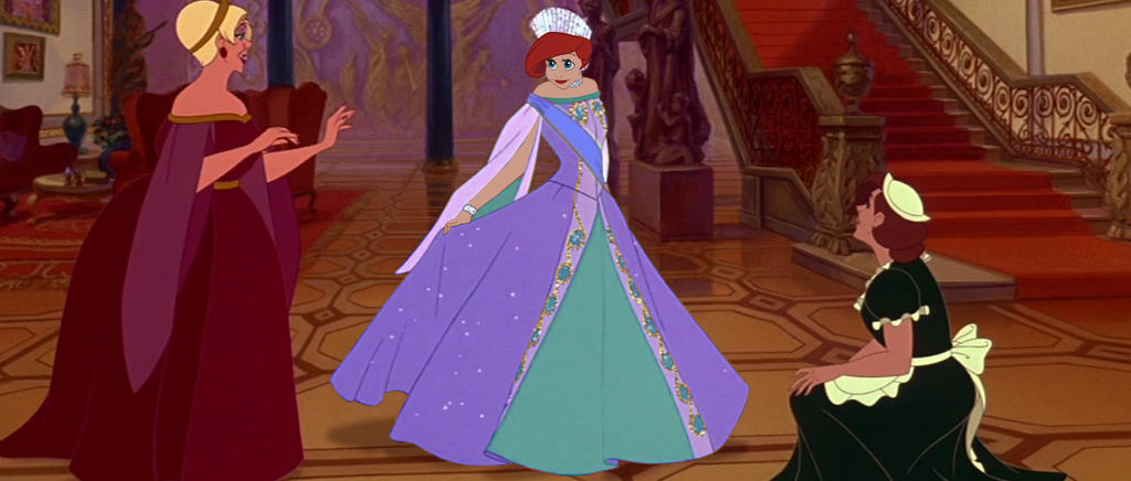 Ariel as Anastasia by ArterribleKumi on DeviantArt
