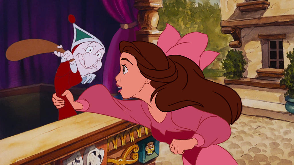 Belle as Ariel by ArterribleKumi on DeviantArt