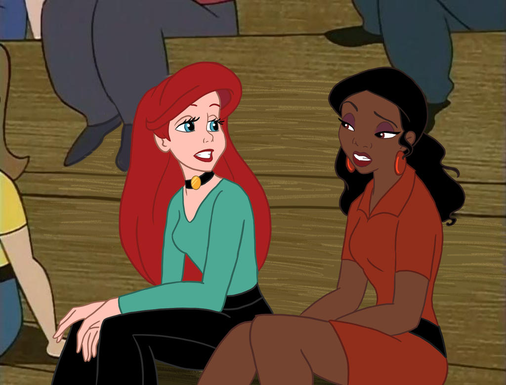 Tiana/Monique and Ariel/Kim by ArterribleKumi on DeviantArt