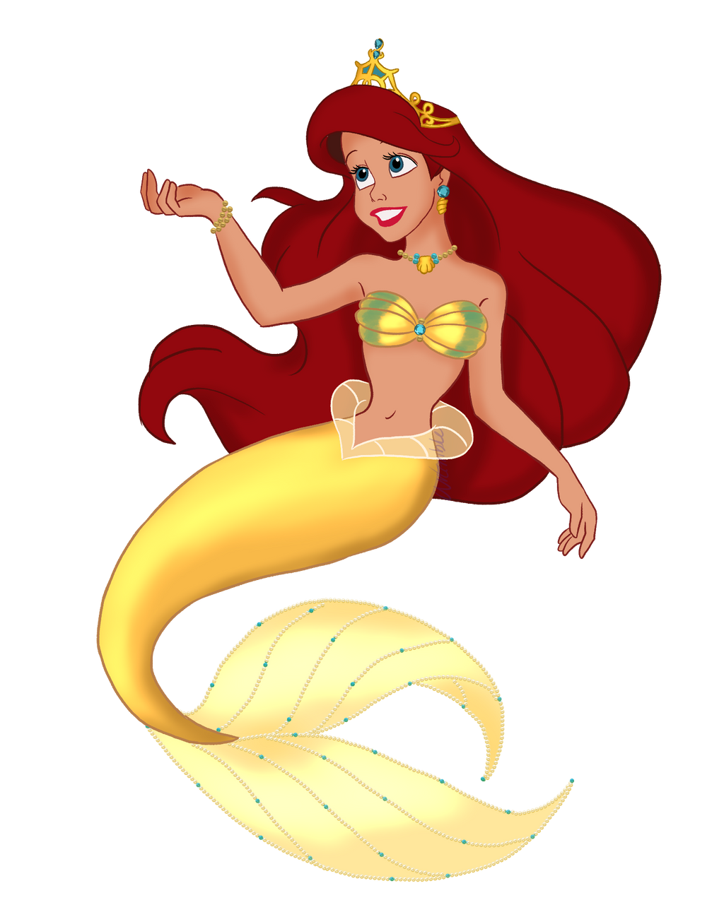 Ariel In Gold Mermaid By Arterriblekumi On Deviantart Ariel In Gold Mermaid By Arterriblekumi On Deviantart