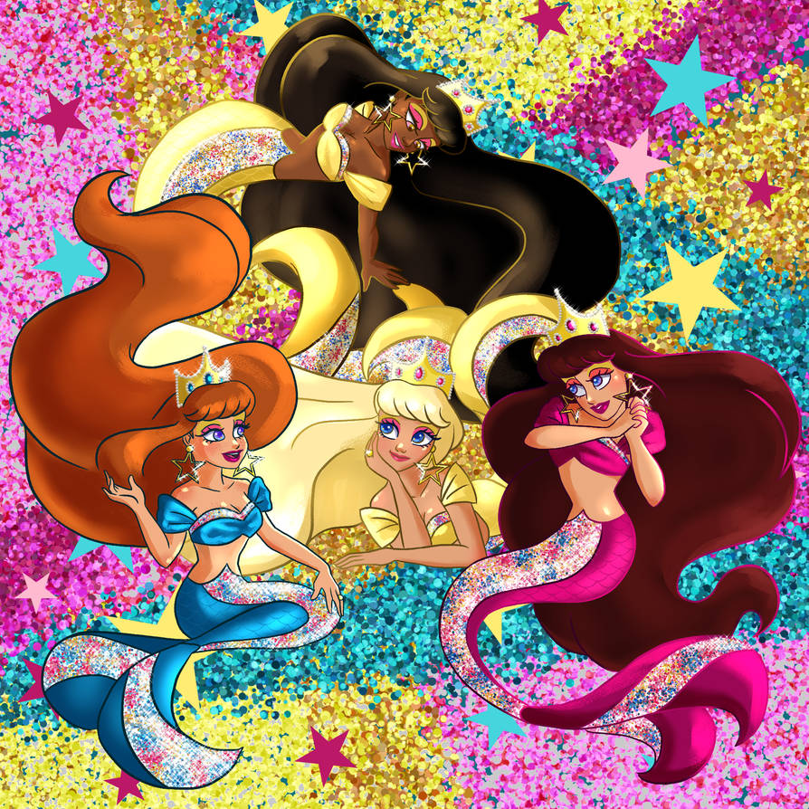 spectrum silhouet Bezem Day 27- Barbie Jewel Hair Mermaids by ArterribleKumi on DeviantArt