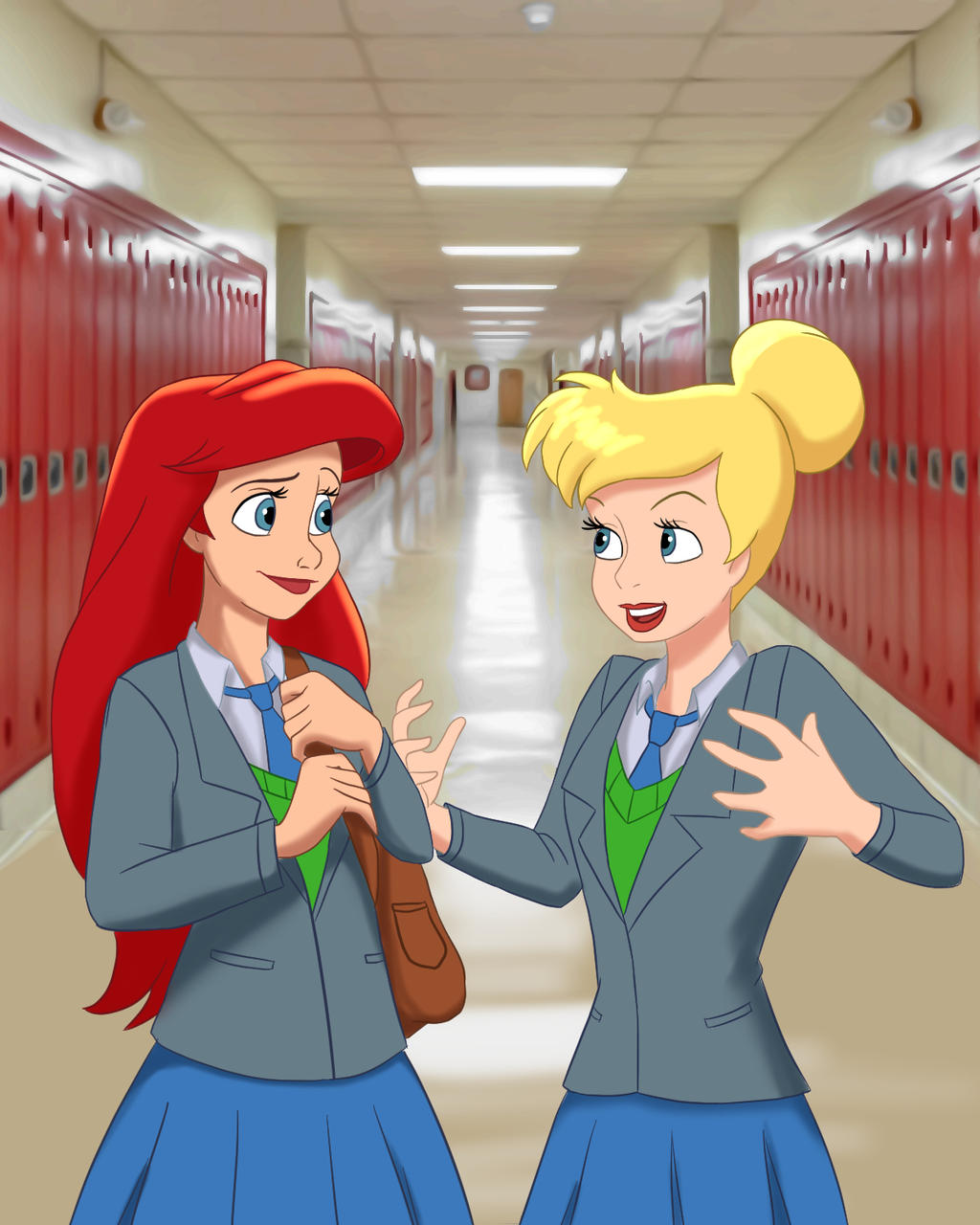 Walking in the hallway COMMISSION by ArterribleKumi on DeviantArt