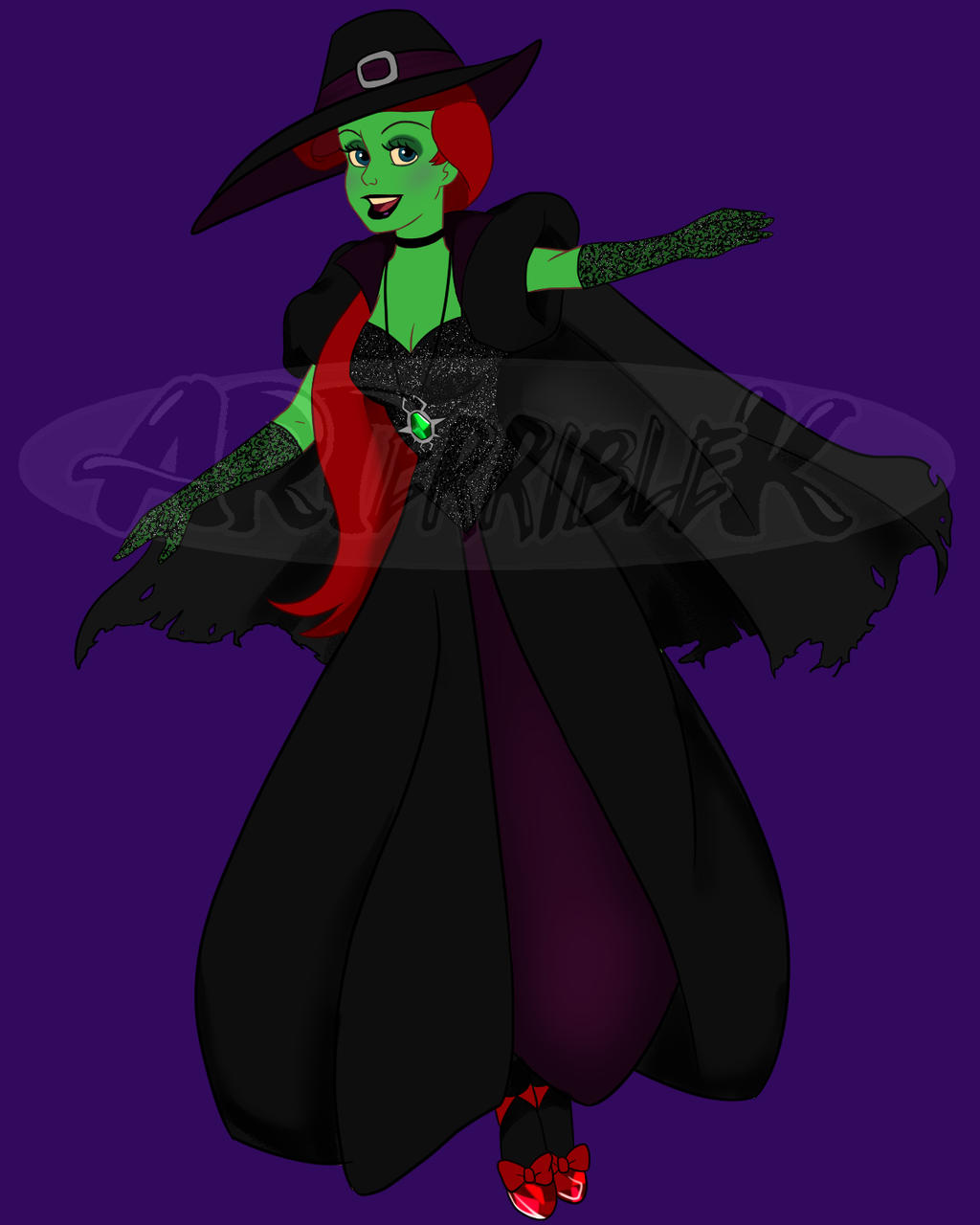 Wicked witch Ariel COMMISSION by ArterribleKumi on DeviantArt