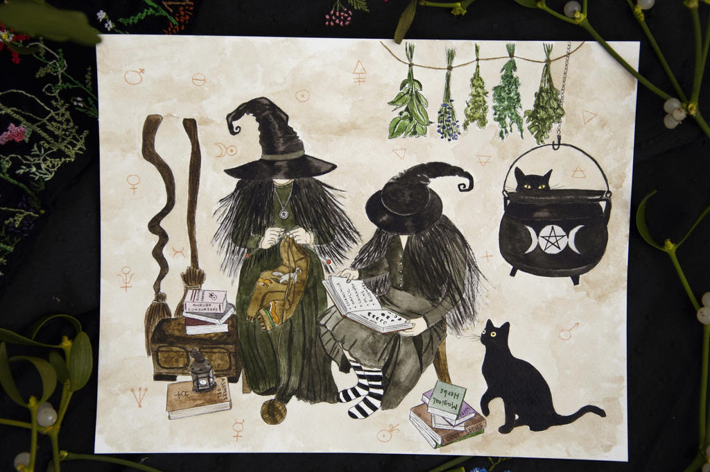 knitting witch by katelok on DeviantArt