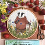 Mr. Badger from The Wind in the Willows embroidery