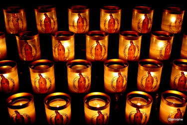 Candles in Notre Dame, Paris