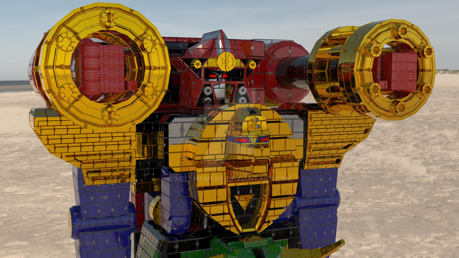 Zeo Mega Battlezord/Buster Ohranger Robo Close Up by HellhamerX on ...