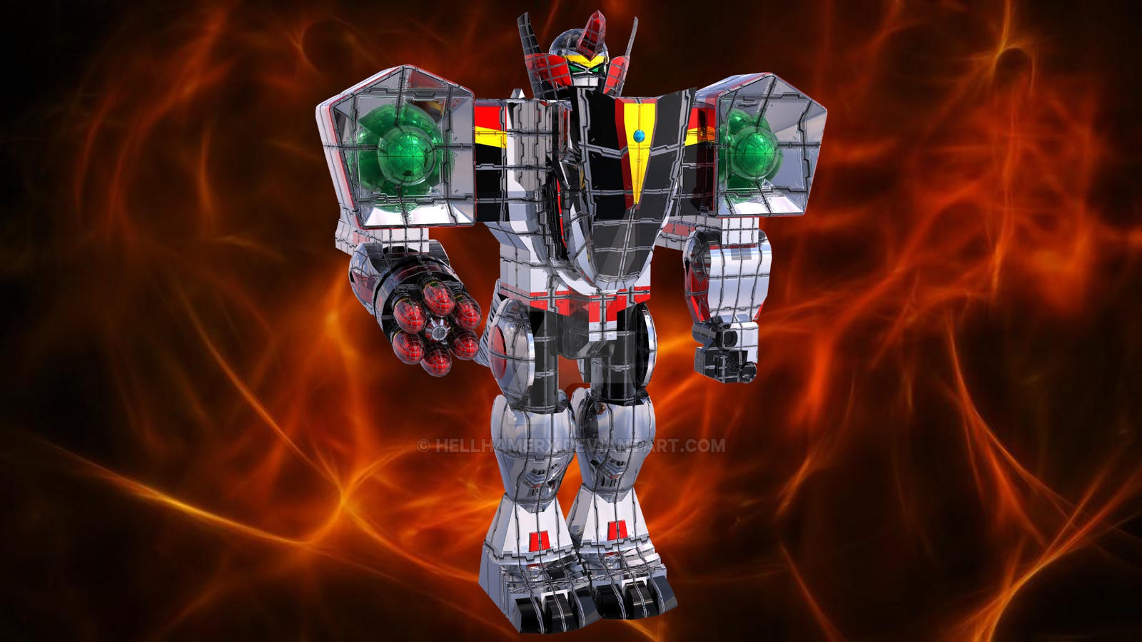 Quantasaurus Rex Megazord Mode / V-Rex Robo by HellhamerX on DeviantArt