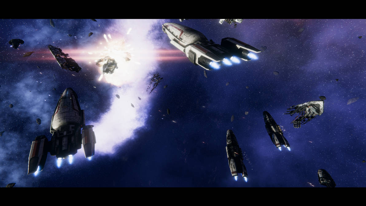 Focus Fire Combat Focus fire on enemy gunship by Tachyon-Archive on DeviantArt
