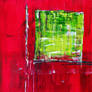 red-green-abstract art