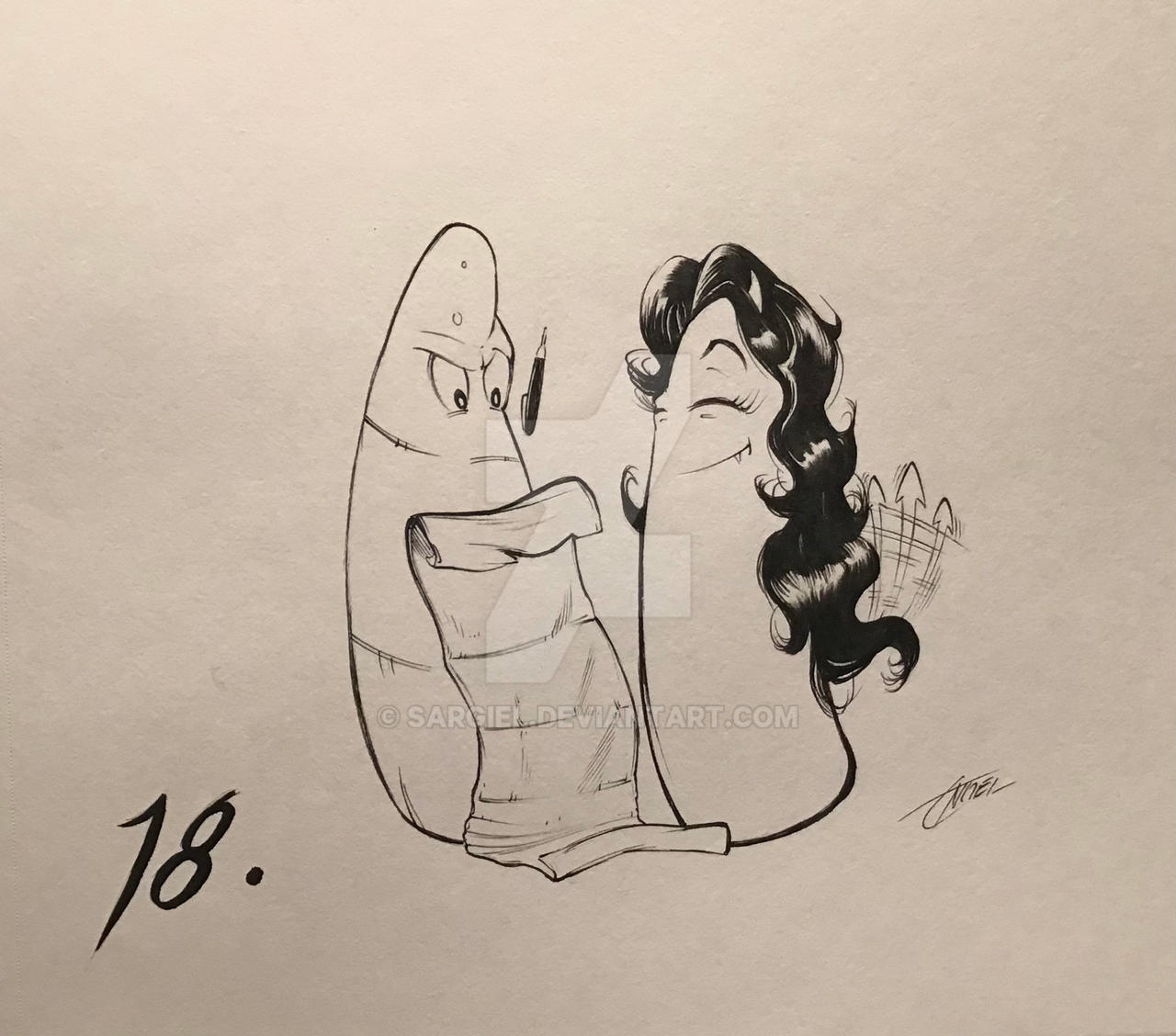Deal Inktober Examples 18. Deal Inktober 2025 by Rene Angel Lopez by Sargiel on DeviantArt