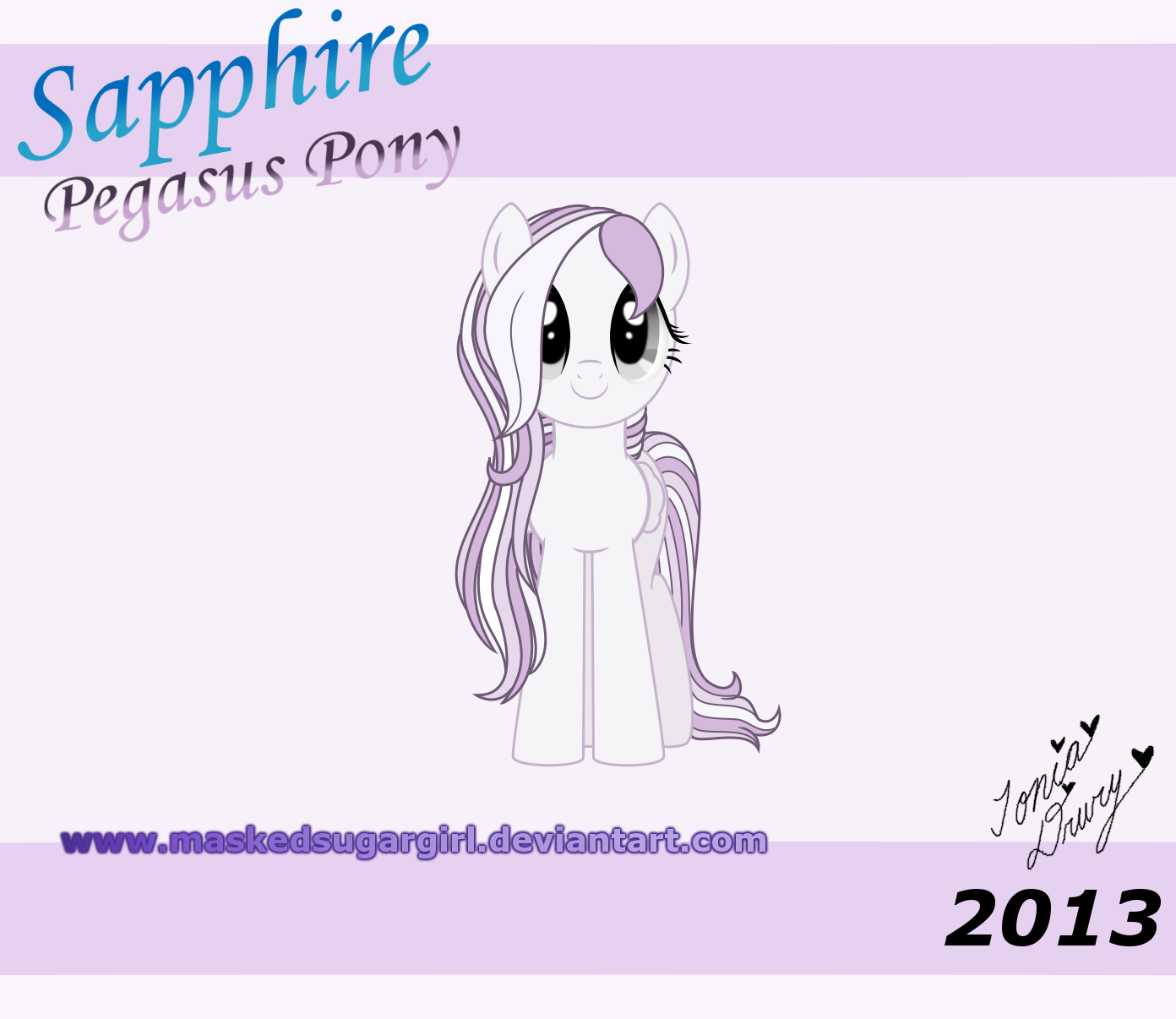 MLP FIM - Sapphire - Pegasus Pony Portrait